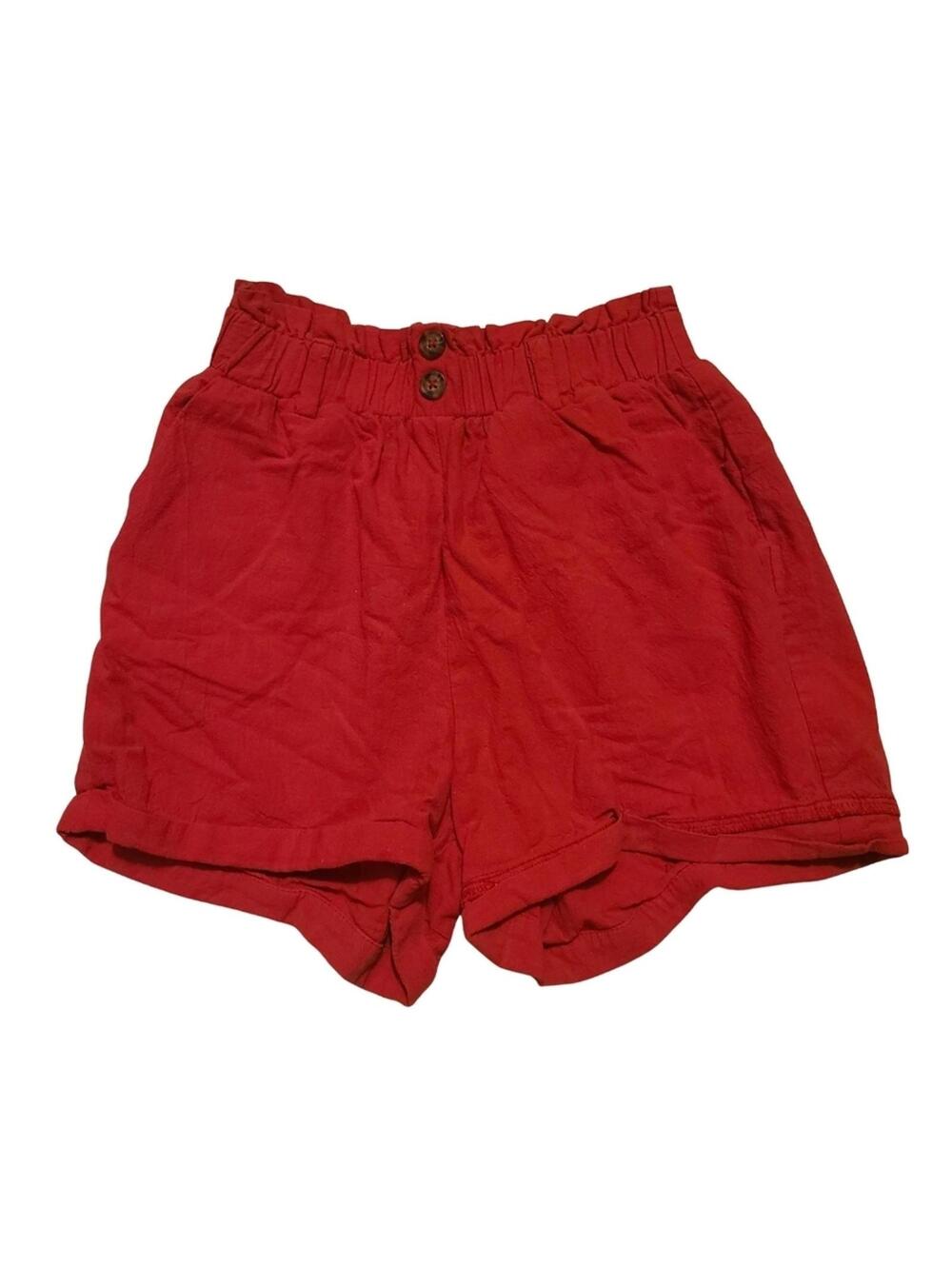 Sienna Sky Red High Waisted Shorts
